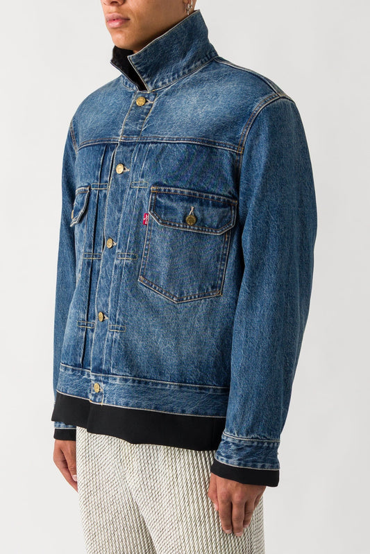 Sacai Levi's Denim x Matelasse Twill Reversible Blouson side