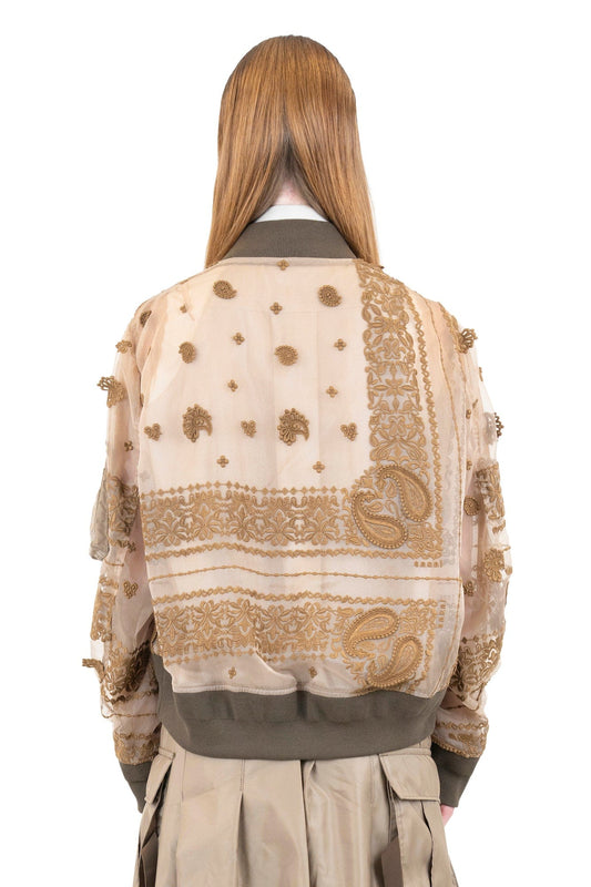 Sacai Bandana Embroidery Blouson back