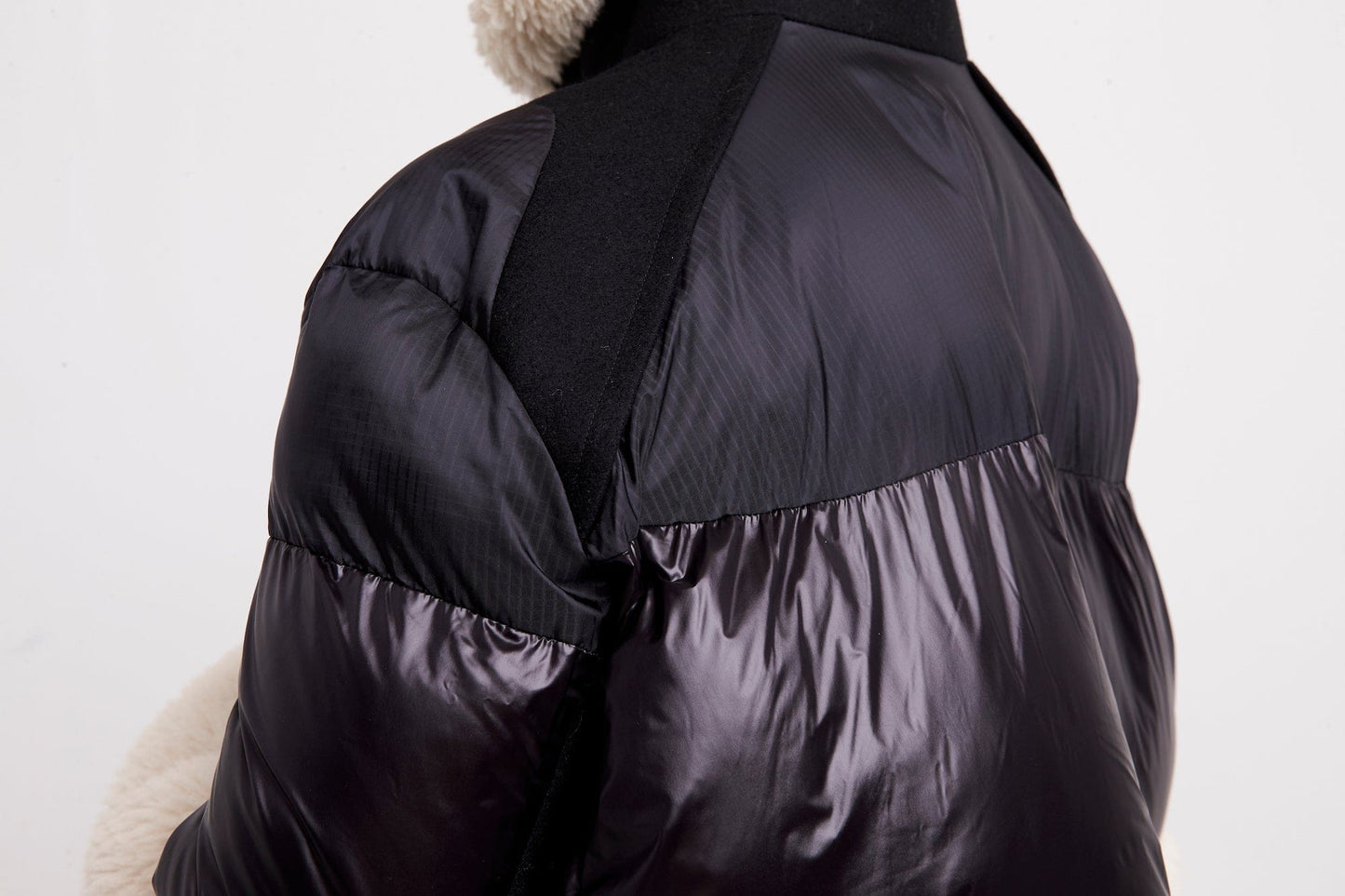 Sacai Faux Shearling Padded Blouson detail