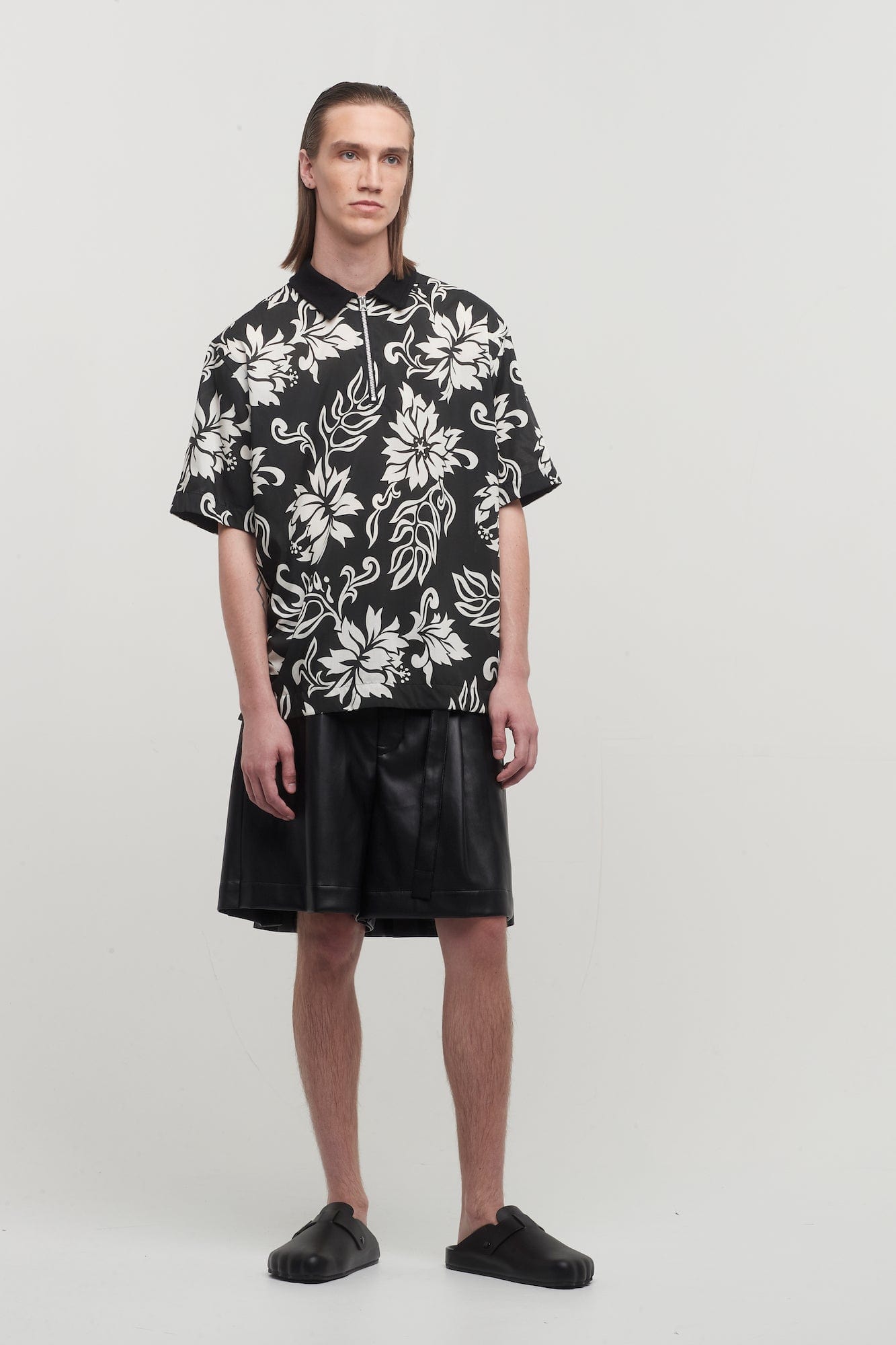 Sacai Floral Print Pullover full look