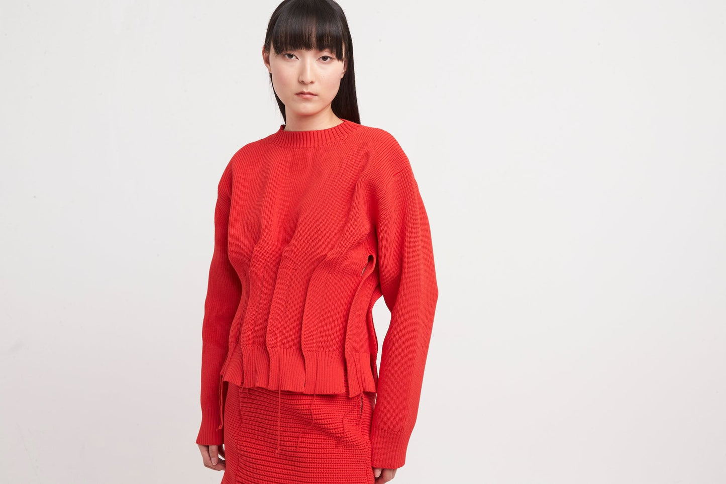 Sacai Knit Pullover in Red