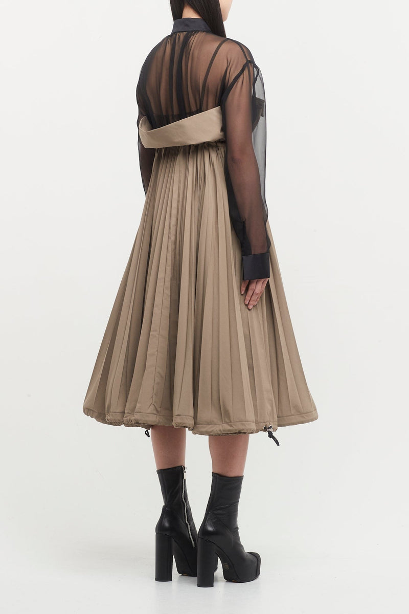 sacai 23AW Matte Taffeta Dress