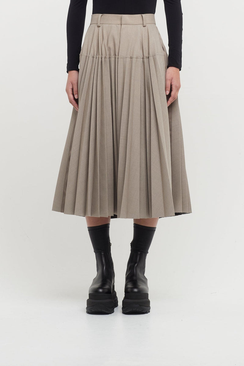 Sacai Suiting Bonding Skirt