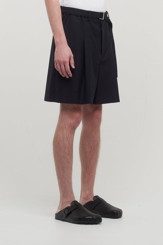 Sacai Suiting Shorts in Navy side