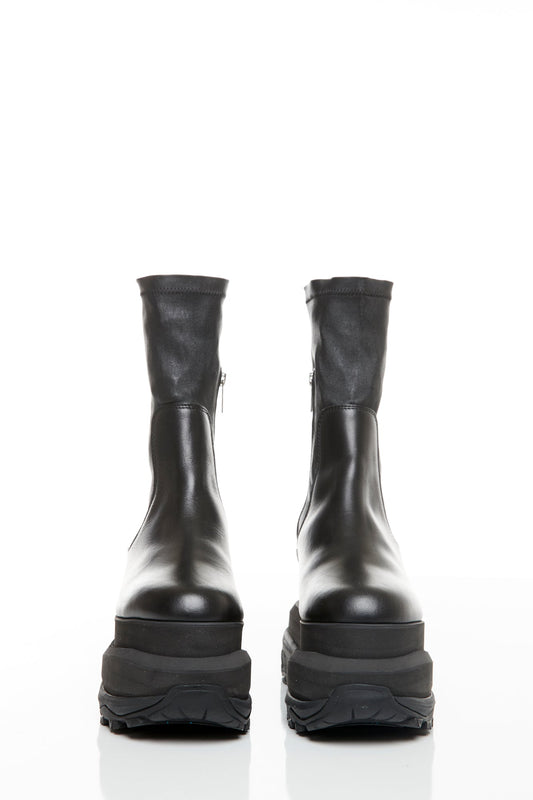 Sacai Stretch Short Boots front