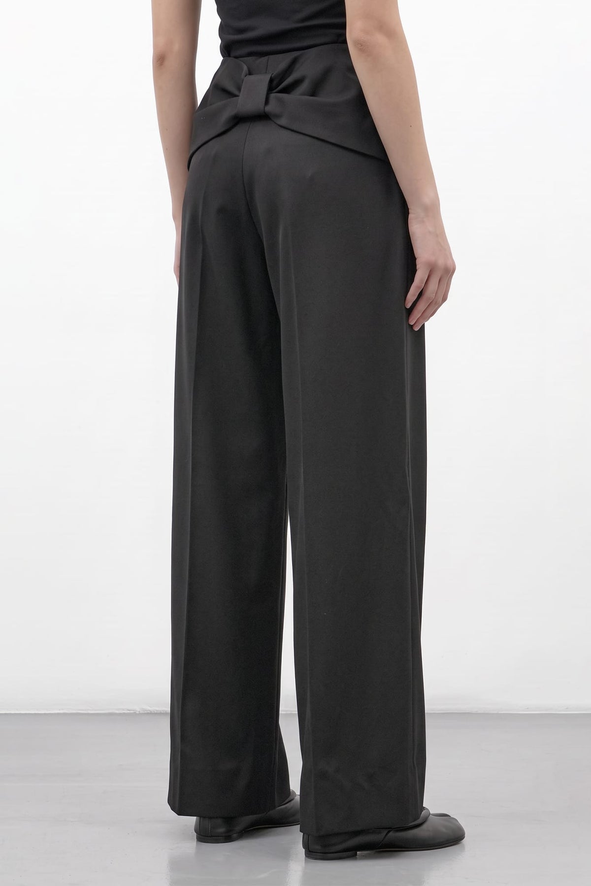 Simone Rocha Back Bow Wide Leg Trousers back
