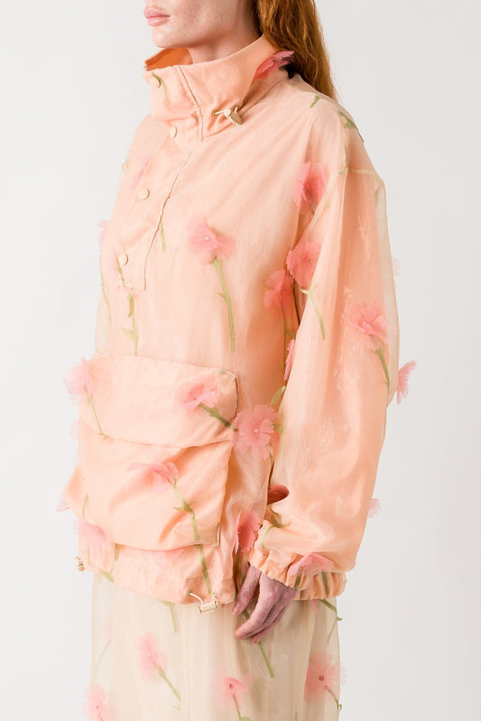 Simone Rocha Layered Cargo Flap Pocket Detail Cagoule side