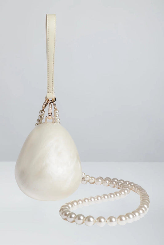 Simone Rocha Micro Egg Bag With Pearl Crossbody back
