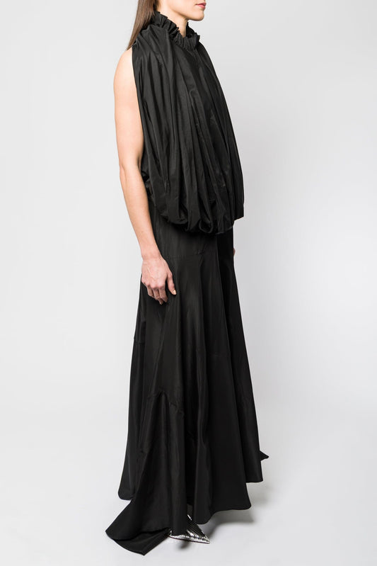 Simone Rocha Open Back Bow Balloon Bias Dress side