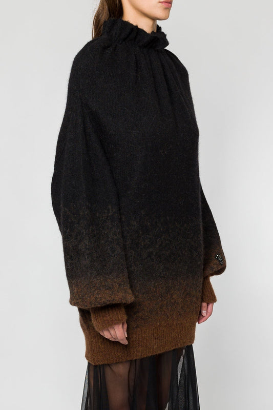 Simone Rocha Oversized Gathered Pleated Neck Jumper side