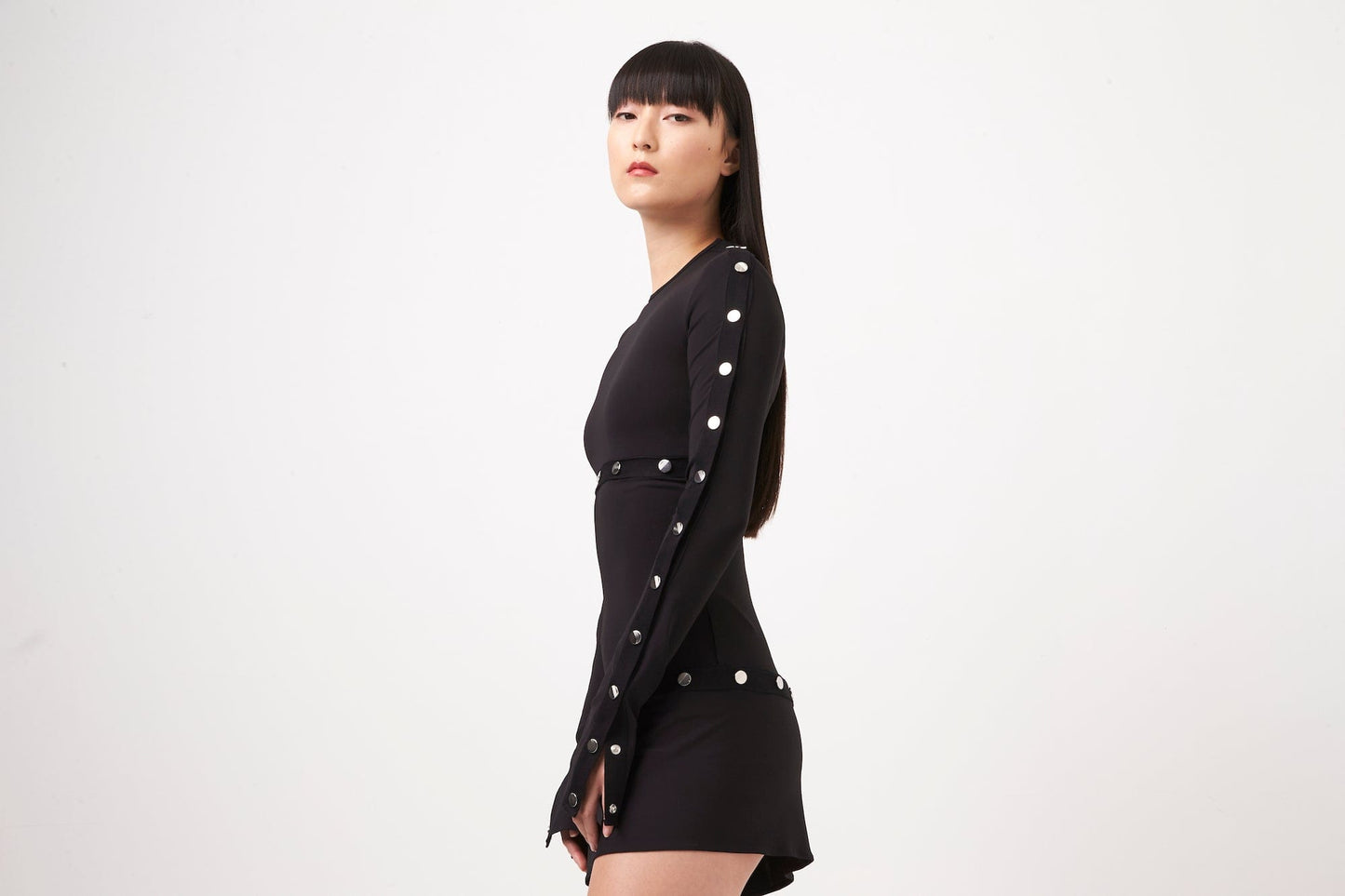 The Attico Jersey Mini Dress detail 2