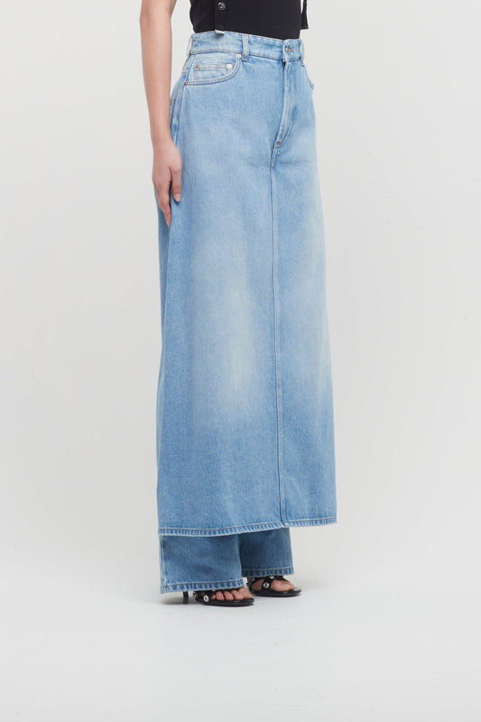 Jean Paul Gaultier Denim Pant Skirt side