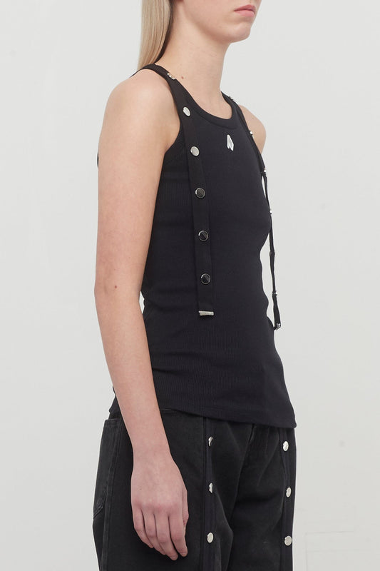 The Attico Jersey Tank Top side