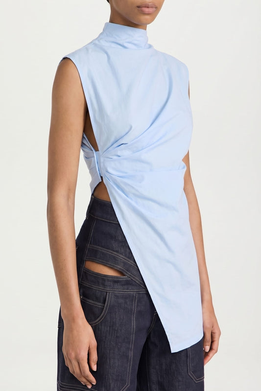Tolu Coker Asymmetric Drape Blouse SS26 side