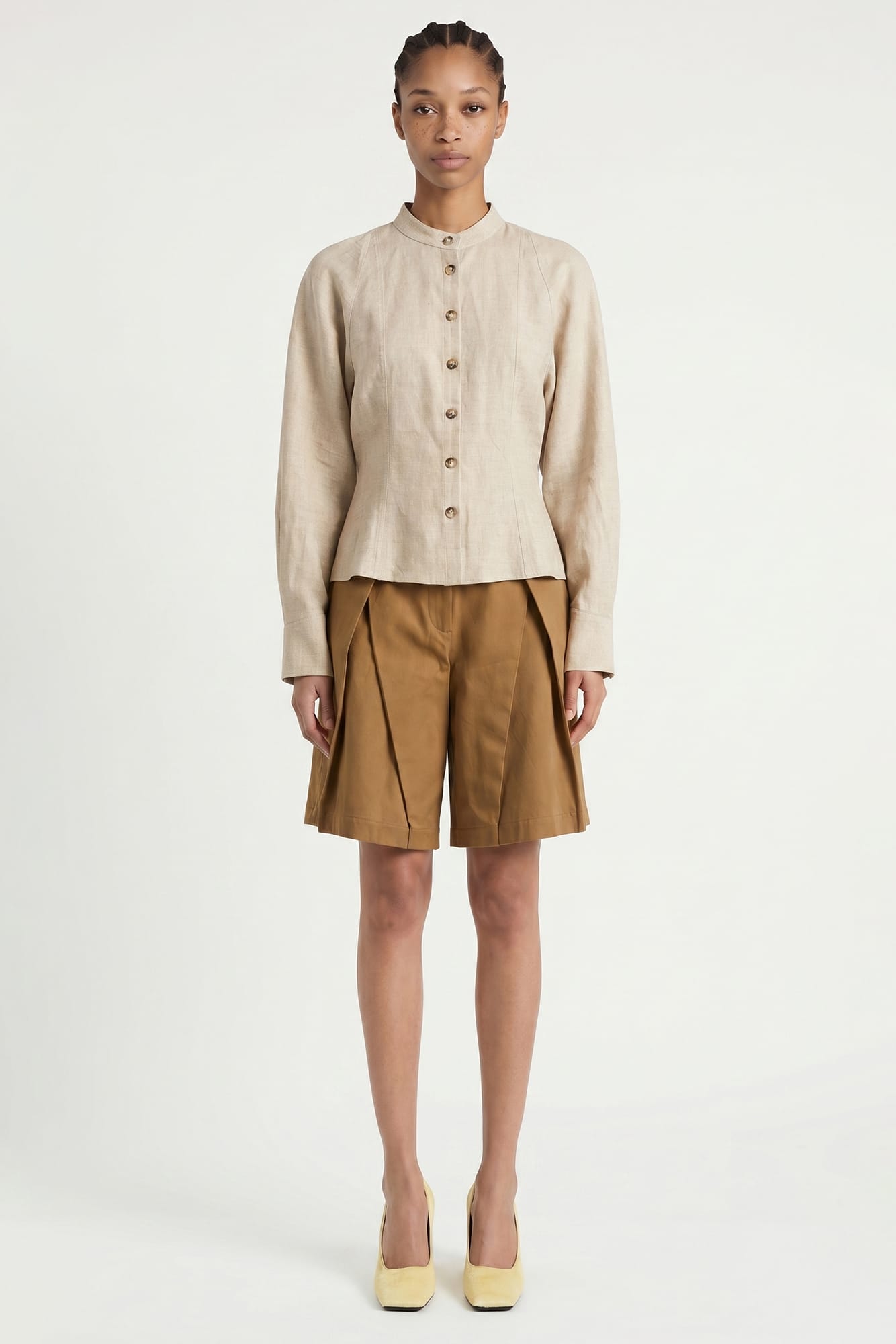 Tolu Coker Flared Shirt full look