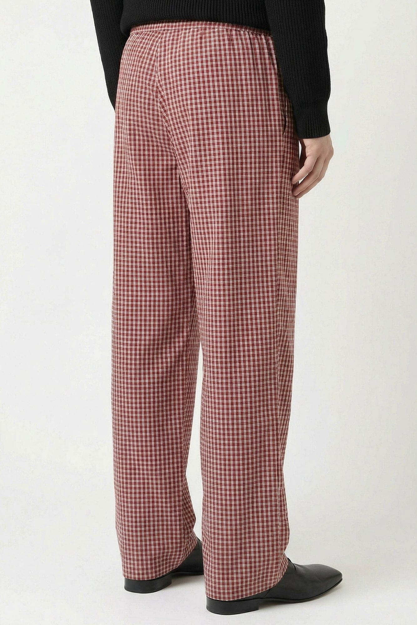Vetements Pyjama Pants in Red Check back