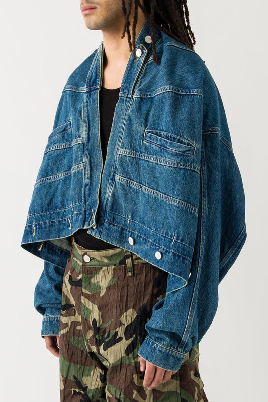 Vetements Upside Down Denim Jacket side