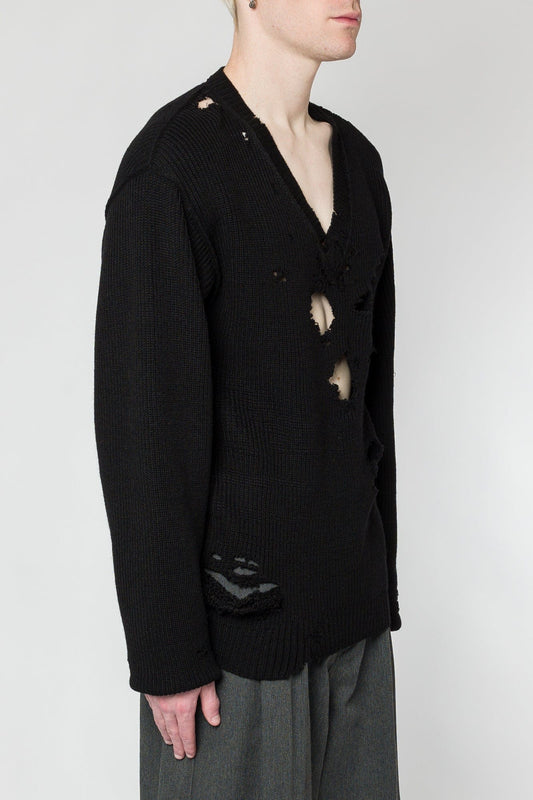 Vetements Destroyed Sweater side