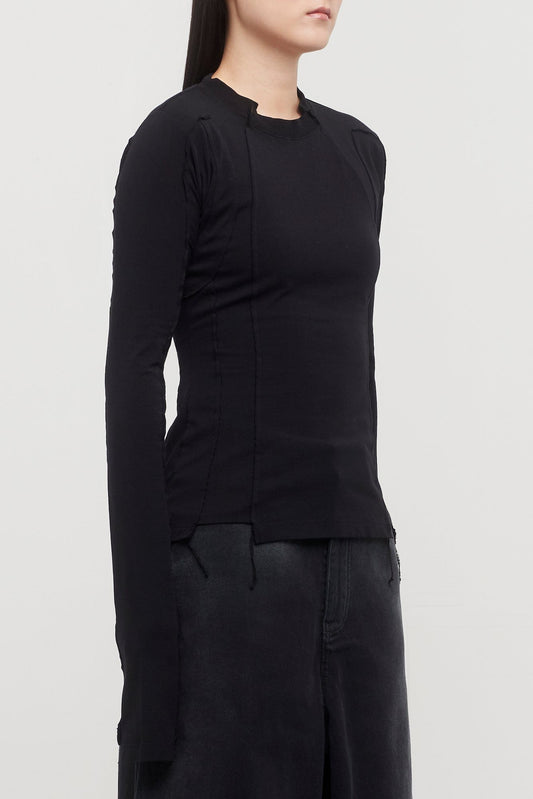 Vetements Blackout Cut Up Fitted Longsleeve side