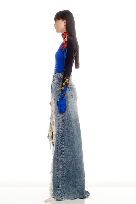 Vetements Flower Styling Top with Gloves in Floral side