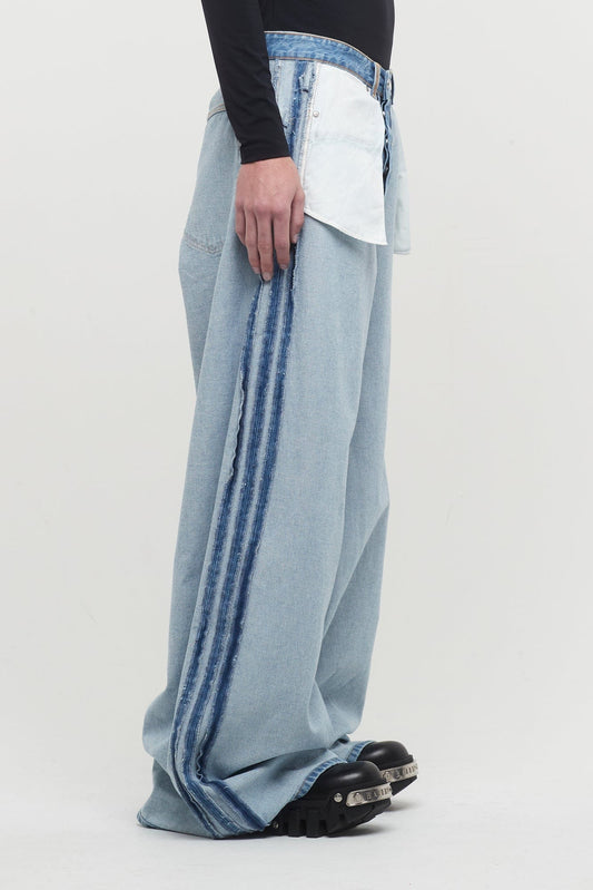 Vetements Inside-Out Baggy Jeans side