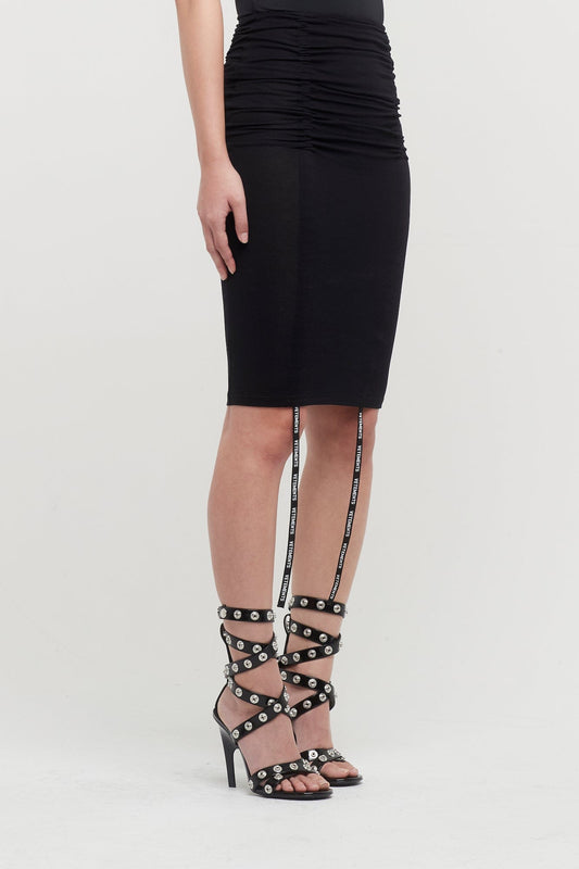Vetements Gathered Jersey Mini Skirt side