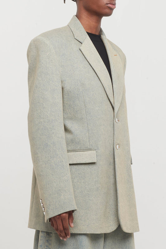 Vetements Denim Tailored Jacket side