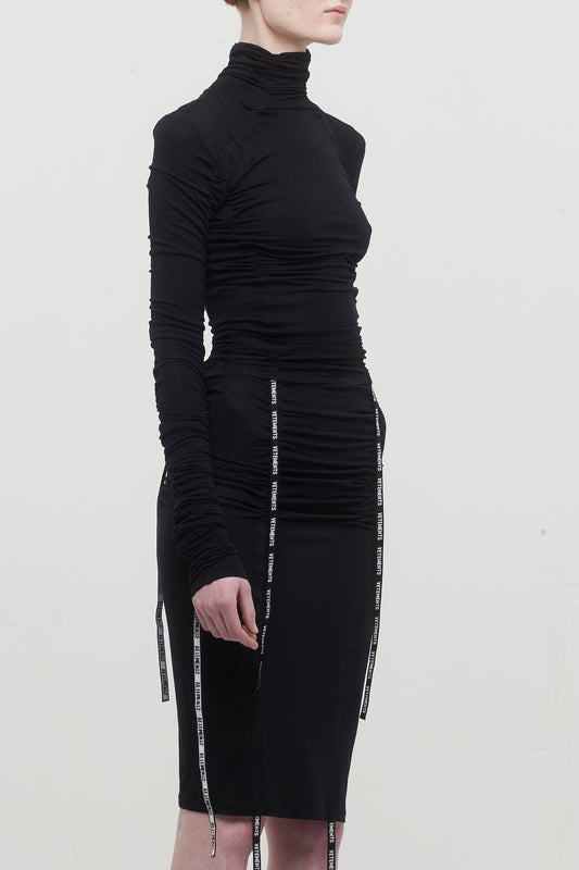 Vetements Gathered Jersey Crop Top side