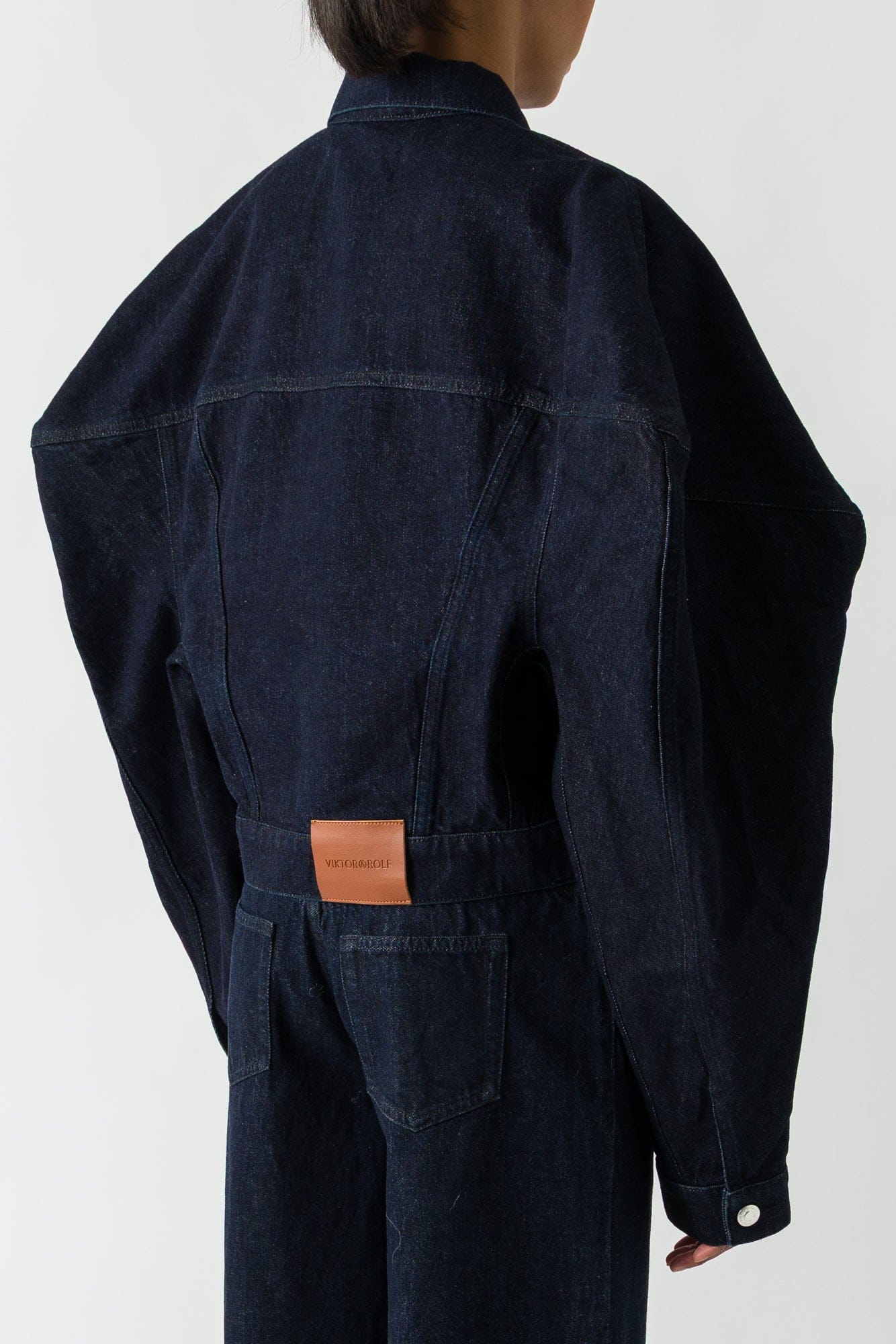 Viktor & Rolf Couture Square Shoulder Denim Jacket back