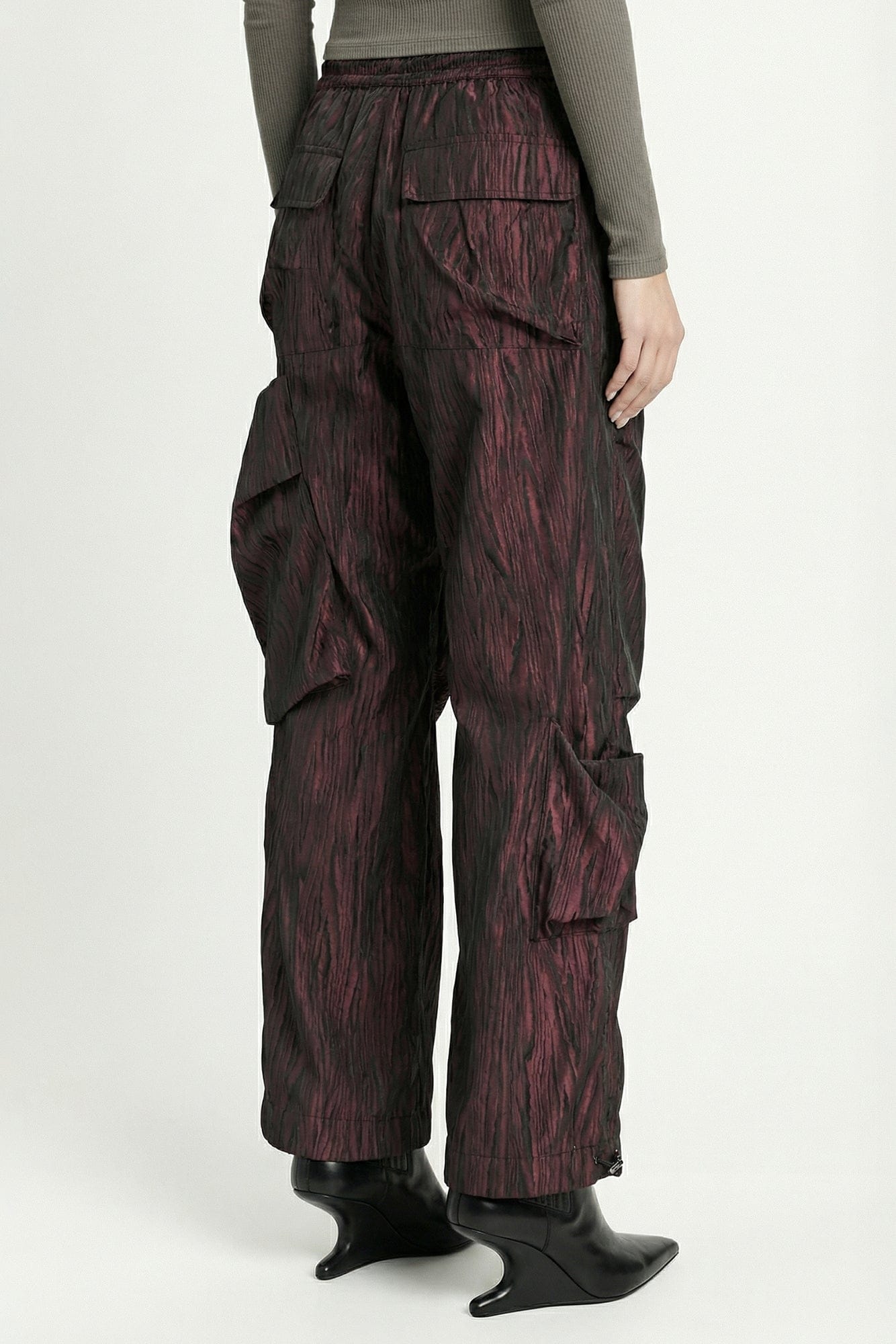 Vivienne Westwood Achilles Drawstring Trousers in Bordeaux back
