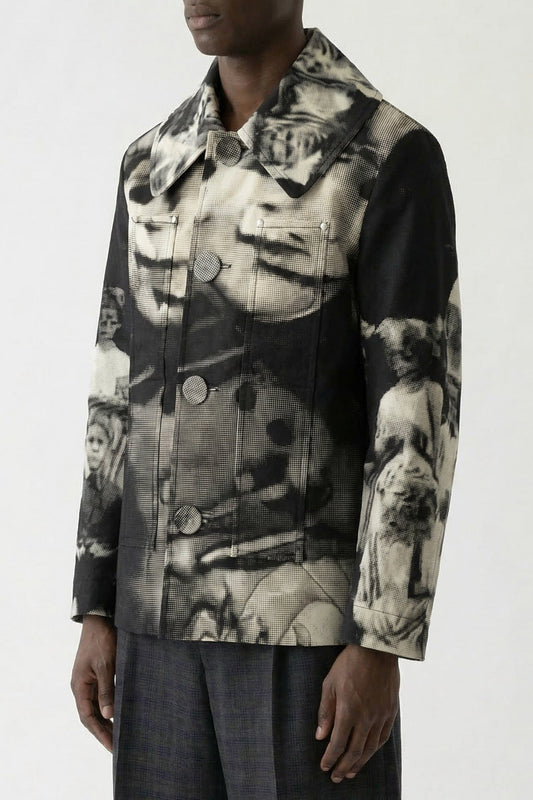 Walter Van Beirendonck Glitch Caban side