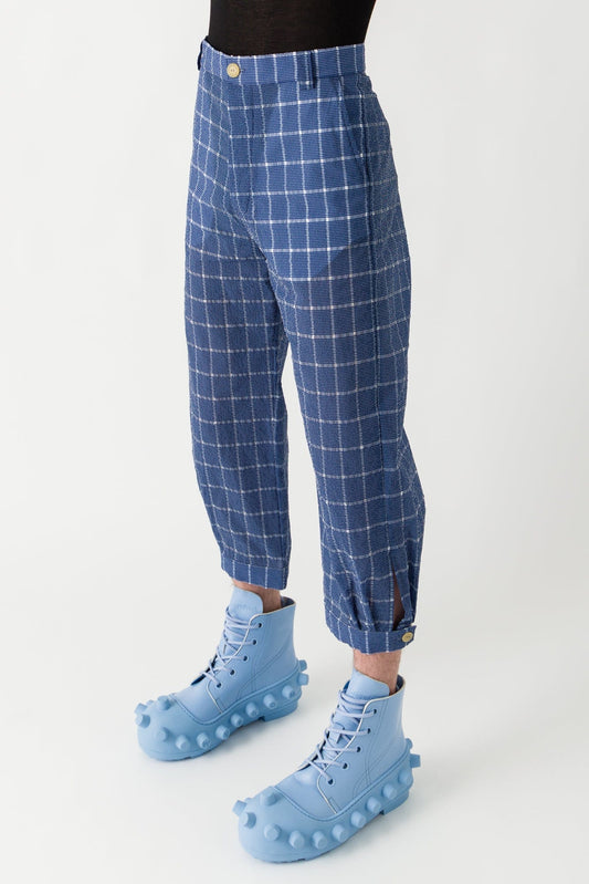 Walter Van Beirendonck Moon Pants in Blue SS25 side
