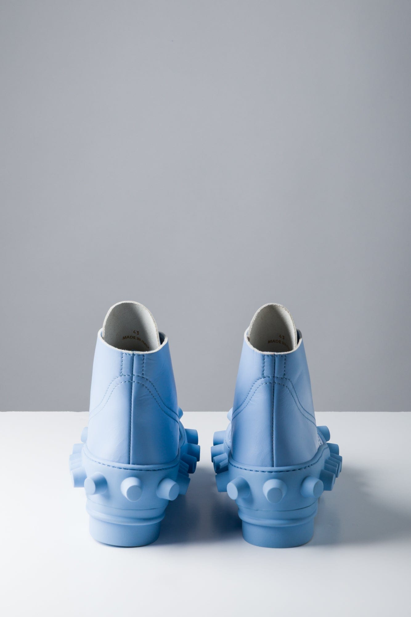 Walter Van Beirendonck Mid Boom Boots in Placid Blue SS25 back