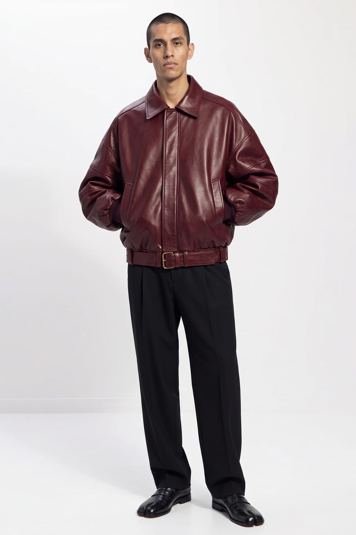 Willy Chavarria Hustler's Leather Jacket full look