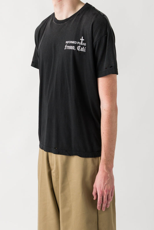 Willy Chavarria Reformed Putas Destroyed Easy Tee side