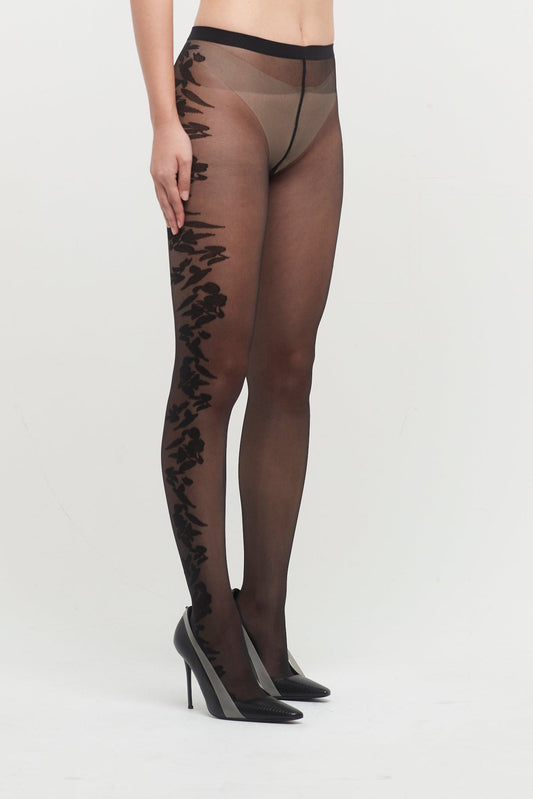Wolford Flower Tights side