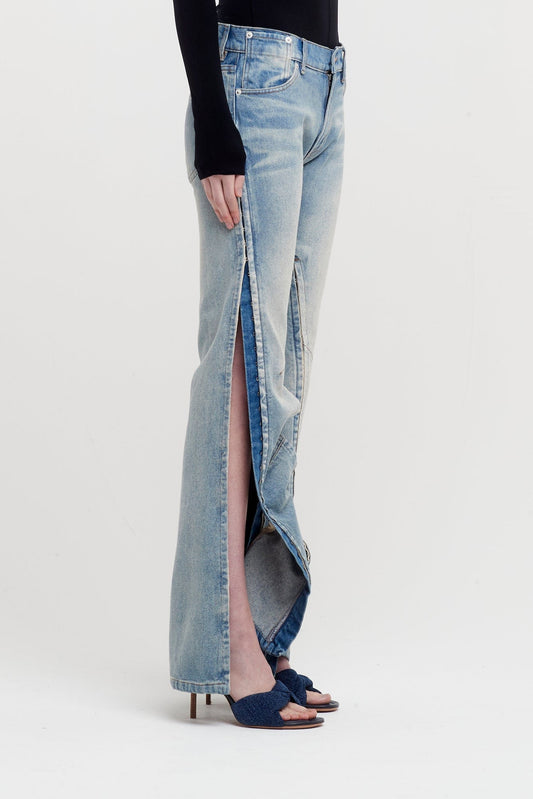 Y/Project Womens Hook and Eye Slim Jeans side