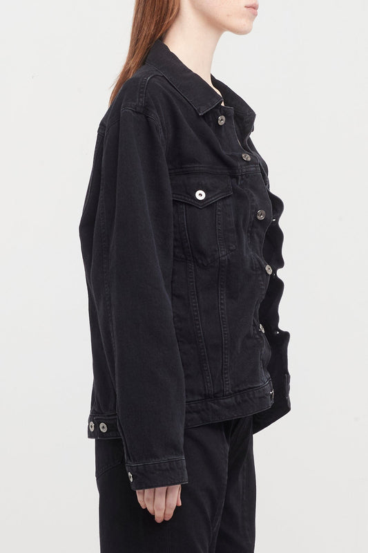 Y/Project Womens Evergreen Wire Denim Jacket side