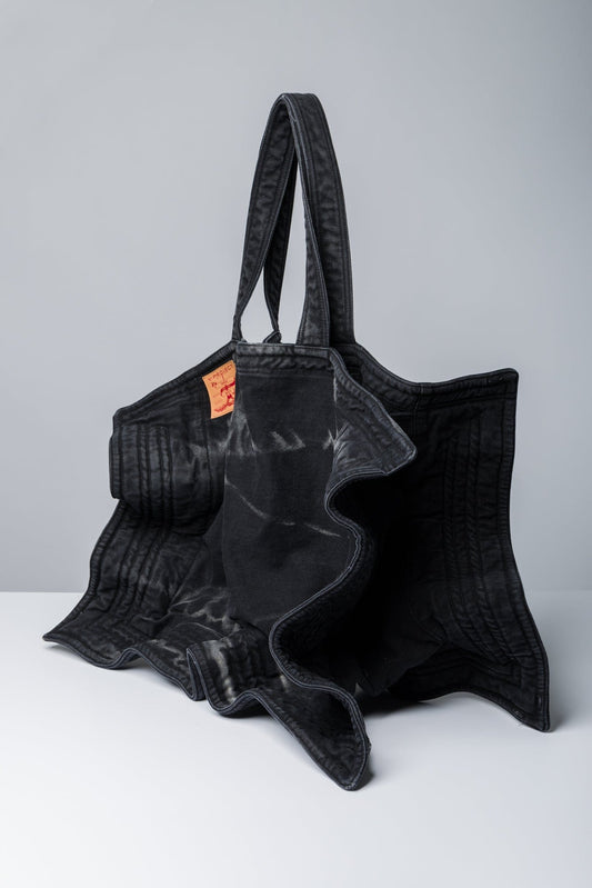 Y/Project Maxi Wire Cabas Bag in Black Whiskers side