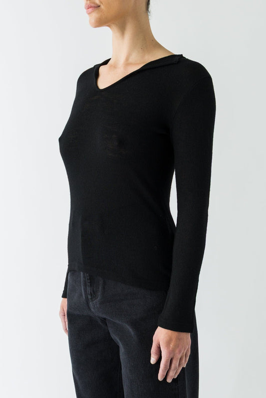 Yohji Yamamoto Backside Lace Up T-Shirt side