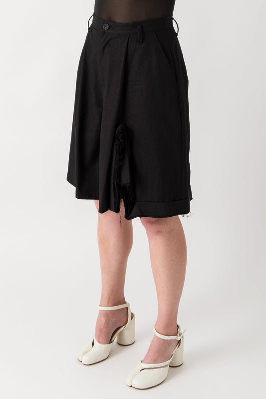 Yohji Yamamoto Hem D Cloth Short Pants side
