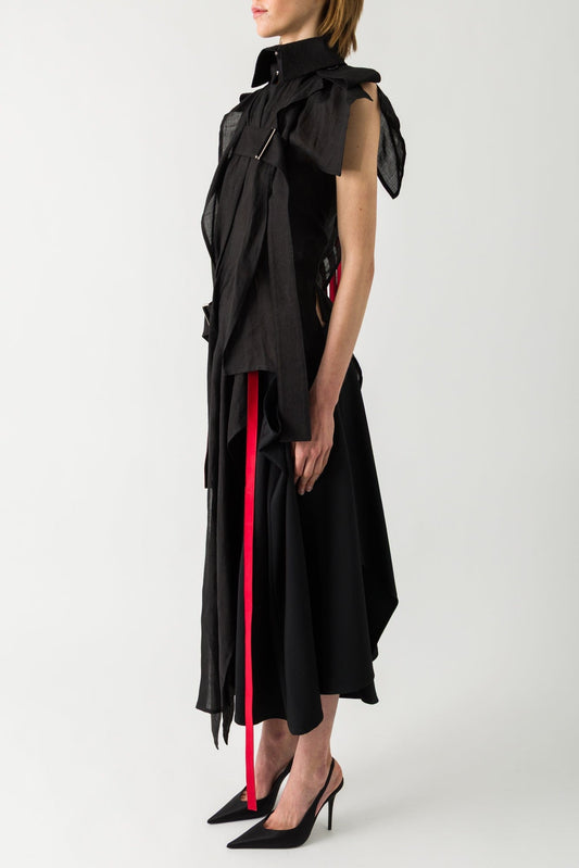 Yohji Yamamoto R Belt Long Jacket side