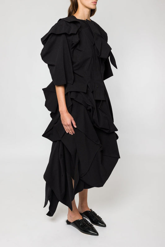 Yohji Yamamoto Draped Sleeves Jacket side