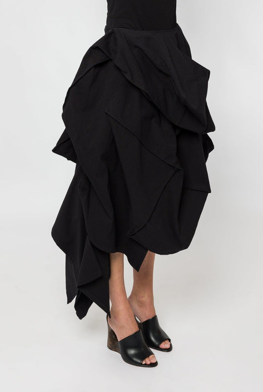 Yohji Yamamoto L Box Detail Skirt A side