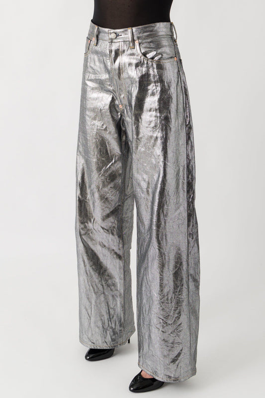 Junya Watanabe Silver Denim Pants side