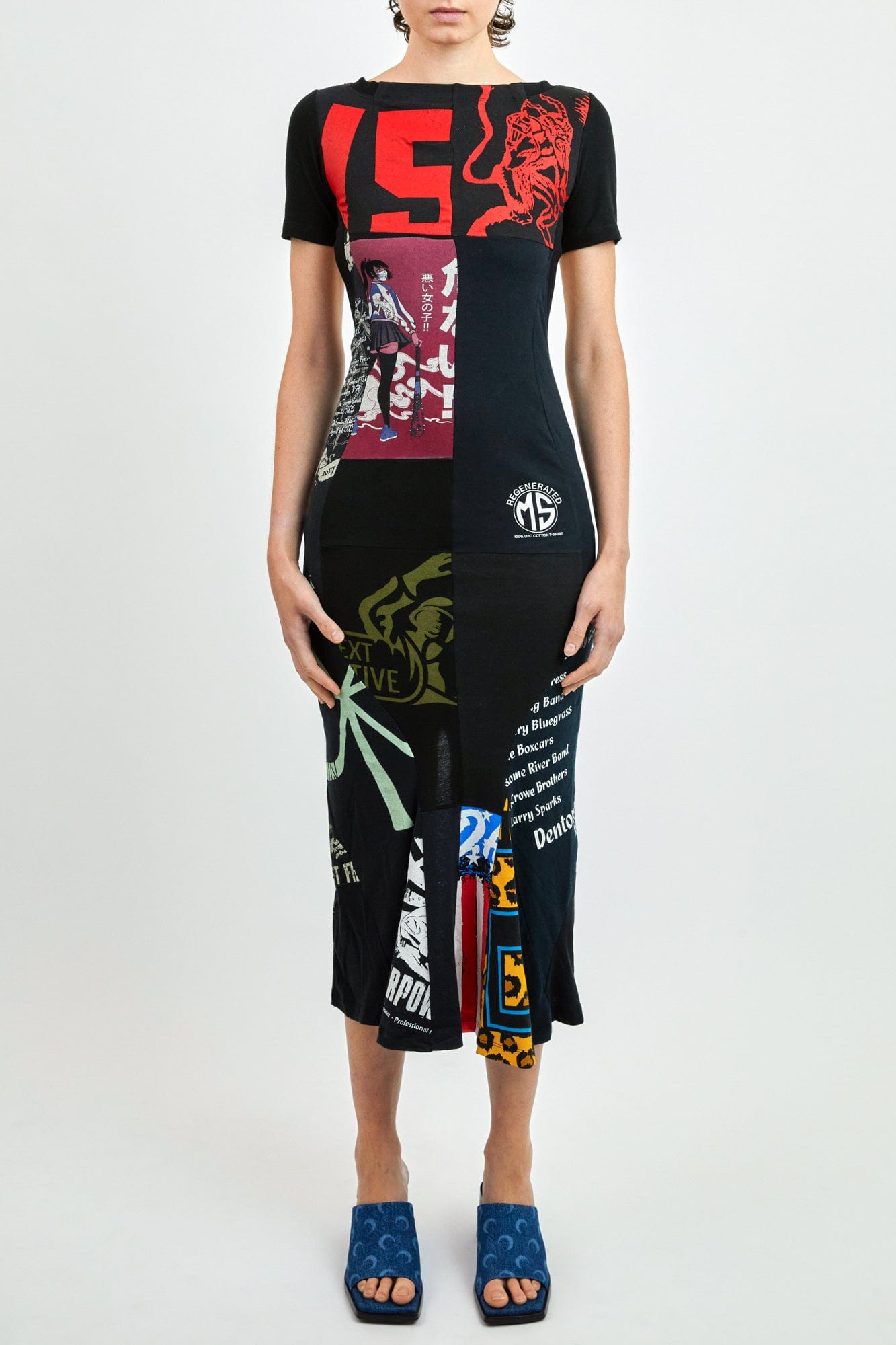 Marine Serre Regenerated Graphic T-Shirt Maxi Dress in Black Antidote Fashion and Lifestyle Marine Serre Regenerated Graphic T-Shirt Maxi Dress in Black Antidote Fashion and Lifestyle