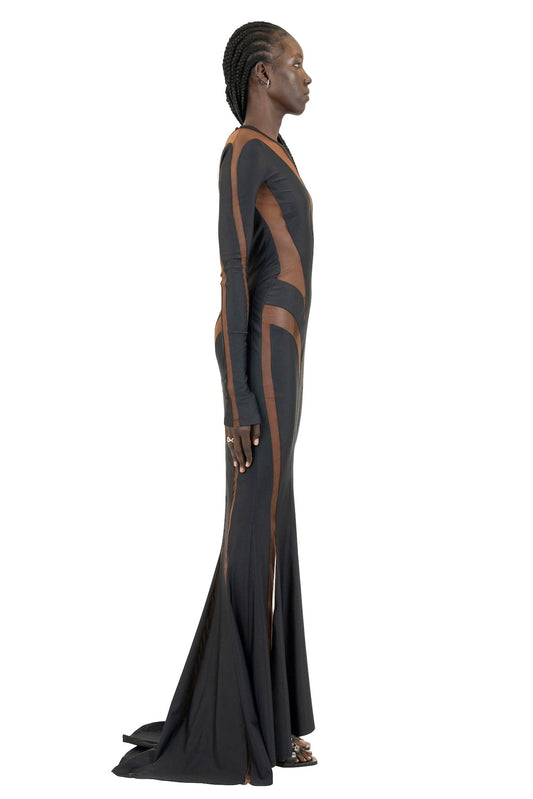 Mugler Eco Sport Lycra Gown side