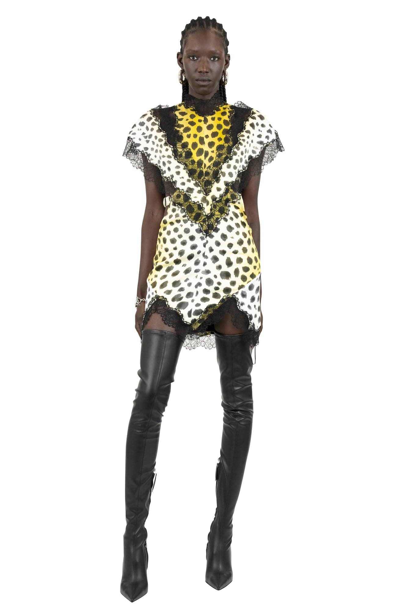 attico mini dress Collar Mini Dress
