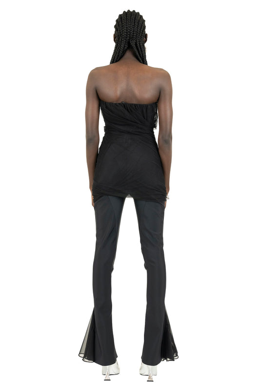 The Attico Eita Mini Dress in Black back