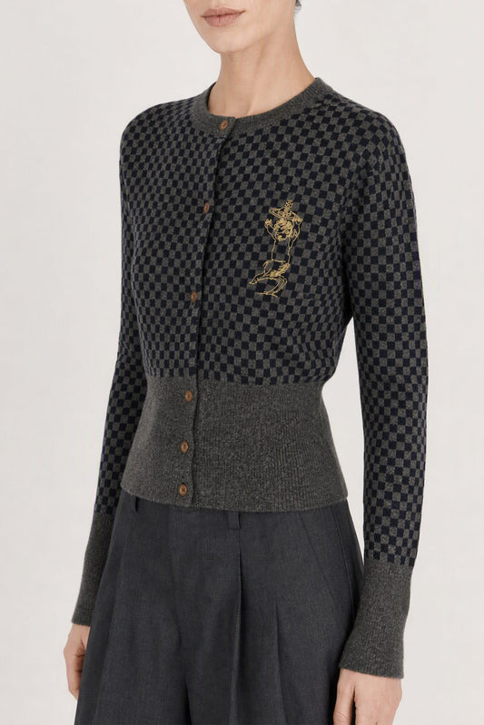 Vivienne Westwood Checkmate Cardi side